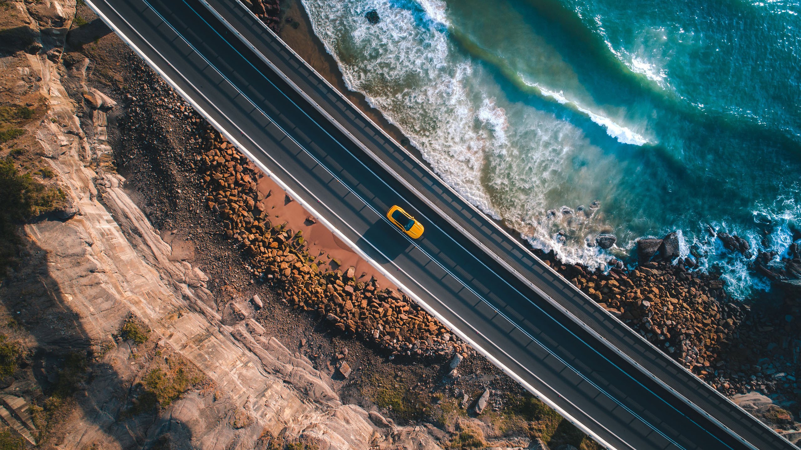 海洋天堂,海浪,公路,汽车,浪漫,风景大片