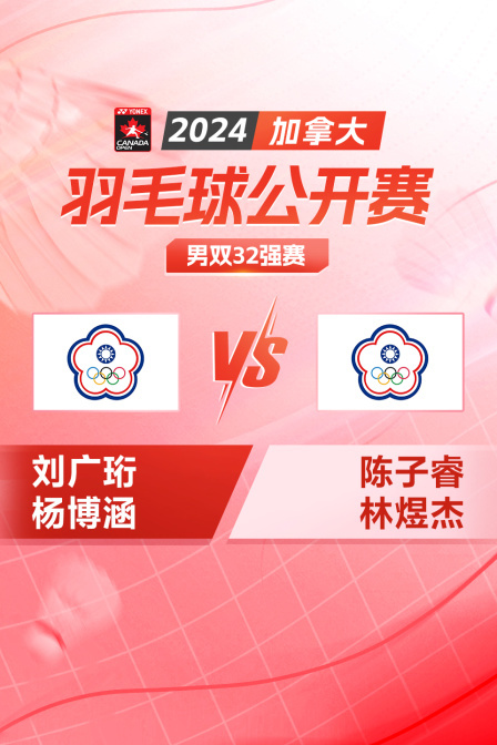 2024加拿大羽毛球公开赛 男双32强赛 刘广珩/杨博涵VS陈子睿/林煜杰