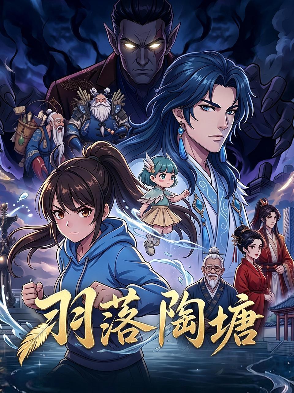 羽落陶塘