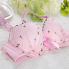 馨雅丽女内衣印花<em>胸罩</em>性感薄款聚拢调整型<em>文胸</em>