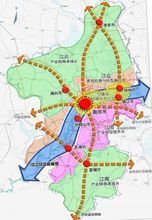 南京都市圈空间格局图