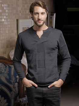 babei巴贝 高端男装品牌 商务休闲气质男士长袖