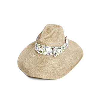 Gucci <em>女士西部</em>牛仔风格宽檐草帽 棕色 30913