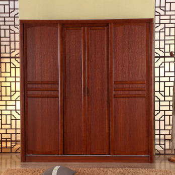 日默瓦 橡木衣柜 简易移门实木大衣柜 推拉门 实