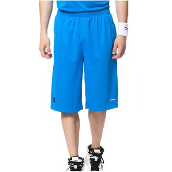 李宁 男 篮球比赛裤 AAPG039-1-2 蓝色 S - 男士