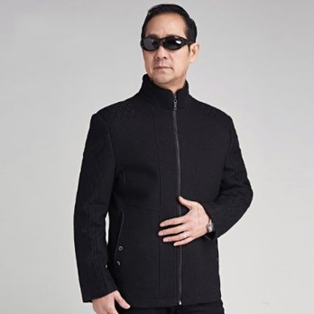 昊吉 <em>2014</em>春季新款中老年毛呢<em>外套</em> 老年人<em>男装</em>