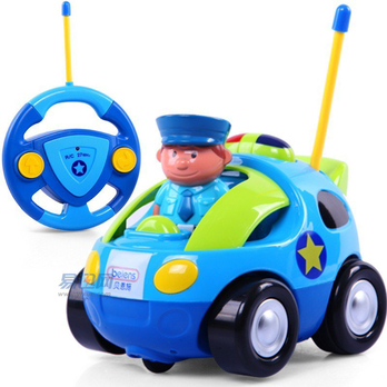 贝恩施 遥控卡通车遥控车赛车 儿童玩具车遥控