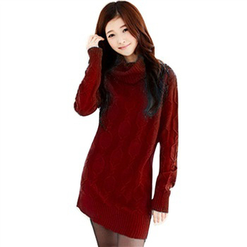 蓝海湾 <em>韩版打底毛衣</em> 酒红色99039 均码 - 针织