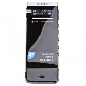 Sony 索尼 ICD-TX50 4G 背夹式超薄录音笔 - 录