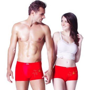 BOSIDENG 波司登 本命年情侣<em>款内裤</em> 男女平角