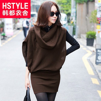 韩都衣舍 韩国2013秋装新款女装纯色显瘦无袖