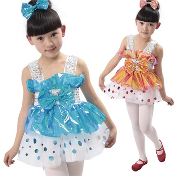儿童演出服装 公主蓬蓬裙 幼儿舞蹈服装 韩版 花