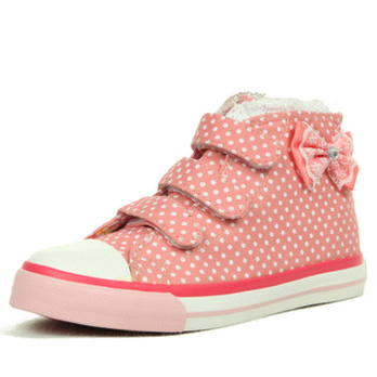 回力童鞋女童高帮帆布鞋儿童休闲单鞋1780 粉