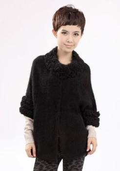 新品 韩版时尚女装蝙蝠袖套头毛衣 宽松女士水