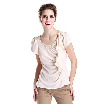 IGUE亦谷 2013春夏新款韩版夏装<em>女上衣短袖</em>雪