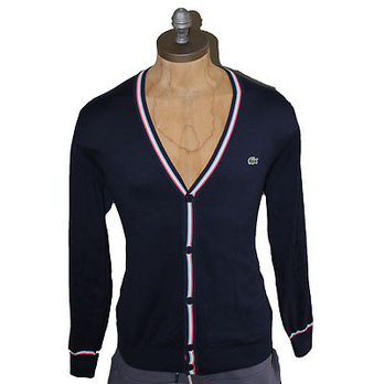 Lacoste 男士 时尚休闲<em>纯棉开衫</em>长袖外衣(美国