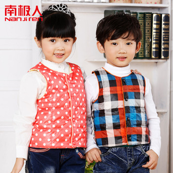 <em>南极人</em> 2013秋冬时尚男女童<em>马甲</em> <em>宝宝羽绒</em>背心