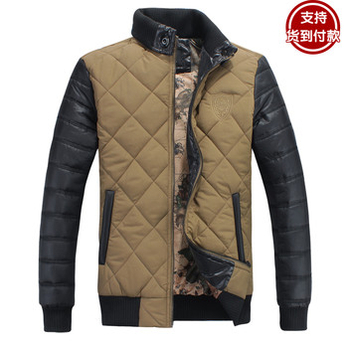 【货到付款】维斯瑞亚 秋冬男外套 菱格拼接棉