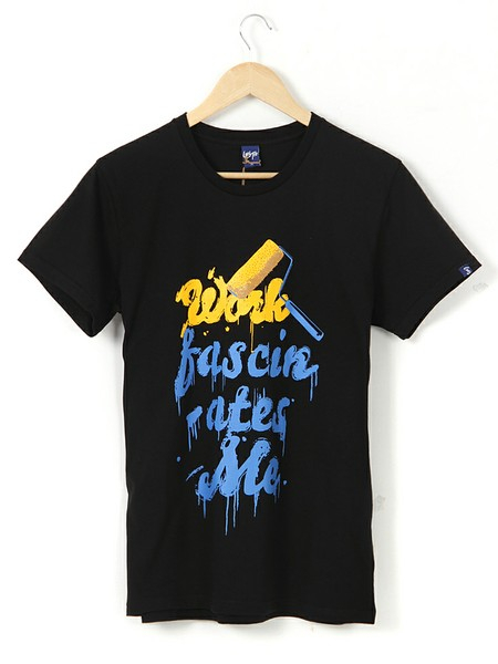 油漆t恤性价比 彩色油漆点短袖t恤质量好推荐