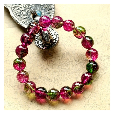 然冰种西瓜晶手链