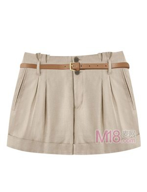 女士<em>麻质短裤</em>哪种好 女士高腰短裤牌子同款