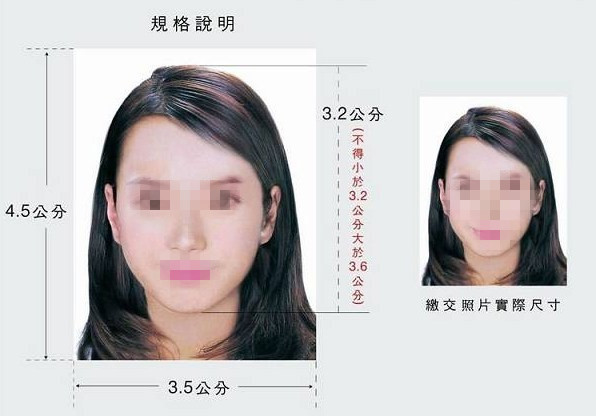 泰国签证照片和入台证照片规格各是多少?