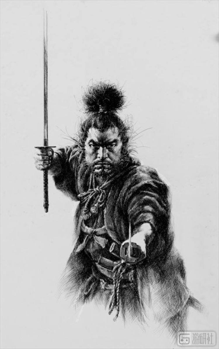 生赖范义为吉川英治作品《 宫本武藏 》绘制的广告