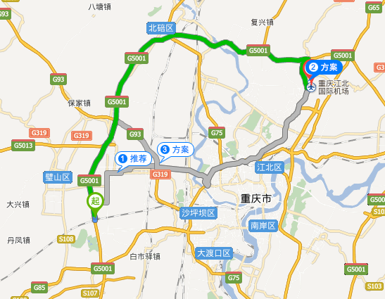 重庆绕城高速到江北机场在哪里下_360问答