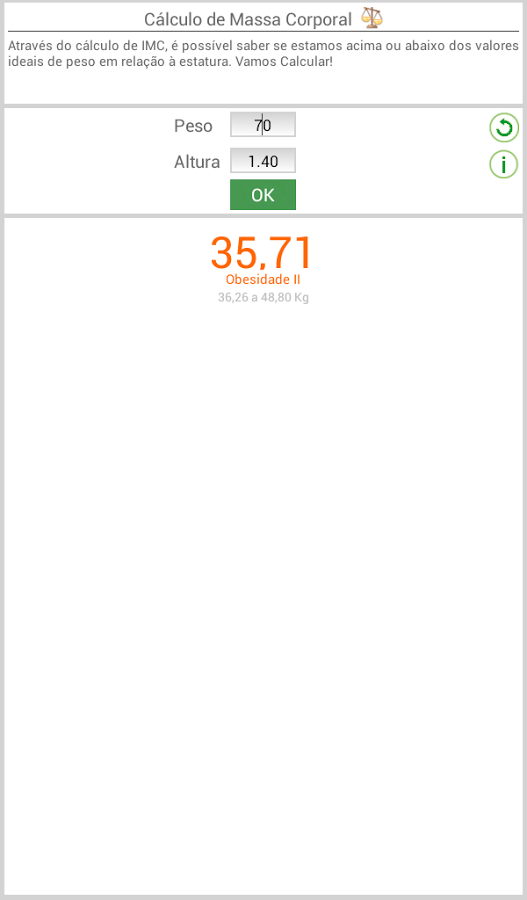 Meu Peso Ideal - Cálculo IMC截图1