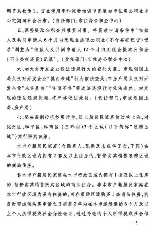 重磅!\"沈7条\"楼市限购政策出台!和平沈河浑南正式限购!