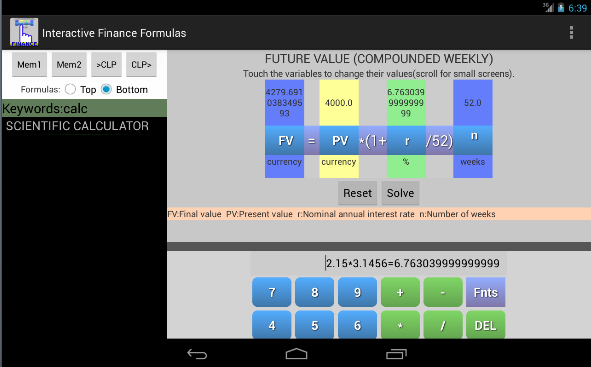 Finance Formulas截图7