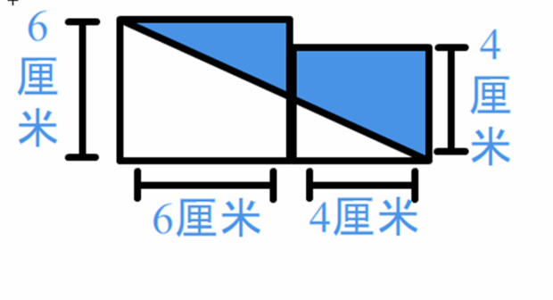 计算下面图形中阴影部分的面积.(五年级数学上