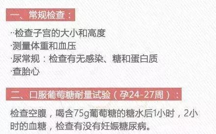 孕期二百八十天,产检具体时间和项目一览表。