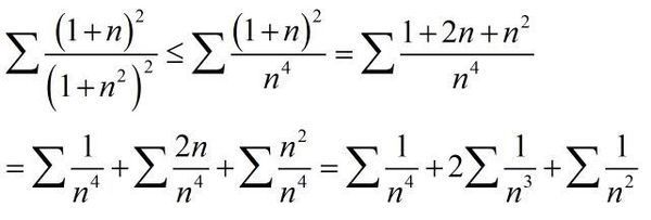 判断下列级数的收敛性 ∑(∞,n=1)(1+n)\/(1+n)_