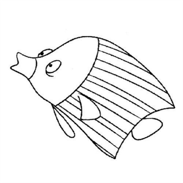 热带鱼吐泡泡简笔画内容图片展示