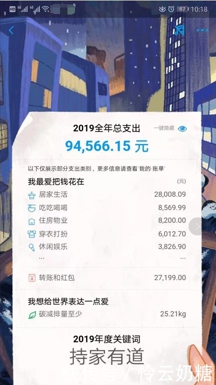 2019年支出账单图片