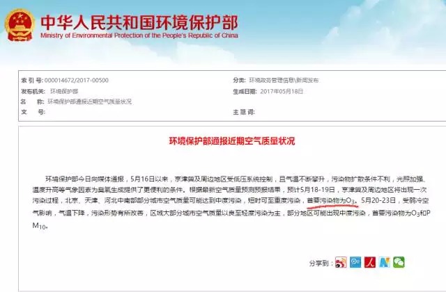 透明杀手危害超PM2.5 全国多地拉警报