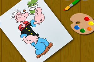 大力水手涂鸦,大力水手涂鸦小游戏,360小游戏-360游戏库