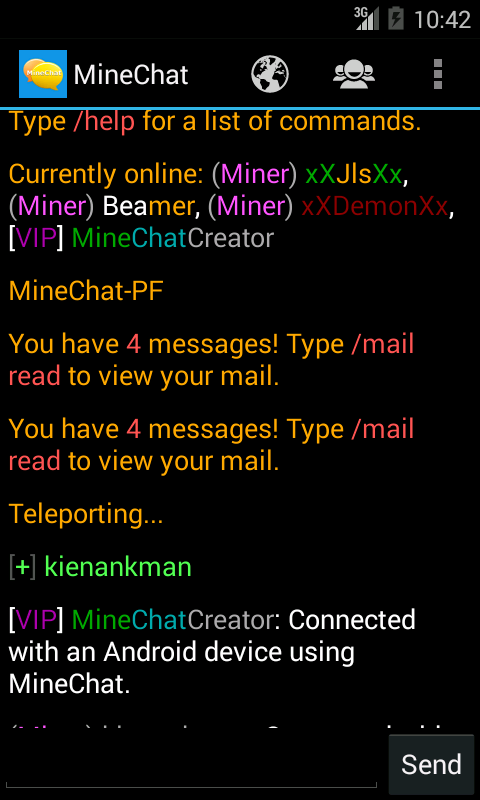 MineChat Lite截图4