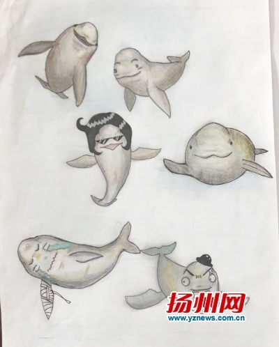 猫王发型的江豚,张飞脸的江豚……一组萌萌哒的"江豚"漫画表情包,最近