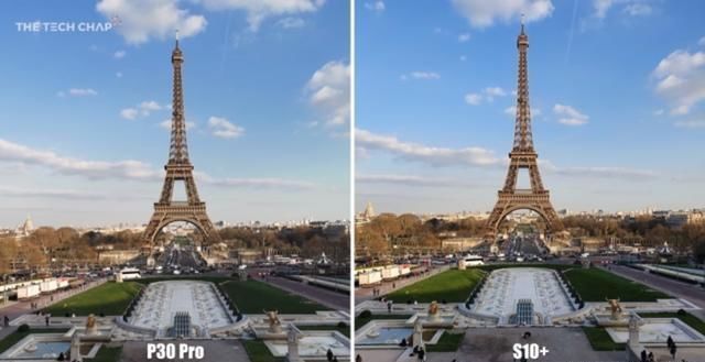法国小伙用华为P30pro和三星S10+对比拍照,到
