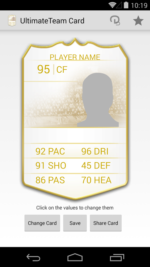 UltimateTeam Card Creator截图1