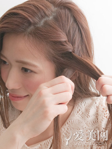 刘海编发教程图解凸显清爽甜美感_360问答