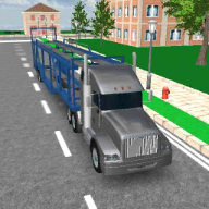 3D Car transport trailer truck