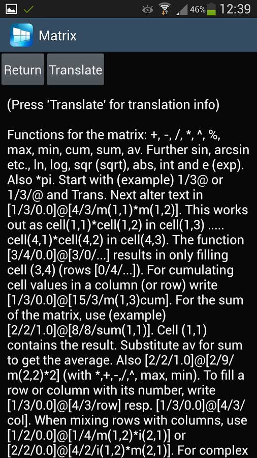 矩陣的科學計算器截图5