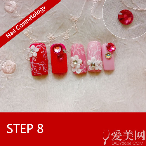 优雅风美甲教程柔美藤蔓指甲雕花_360问答