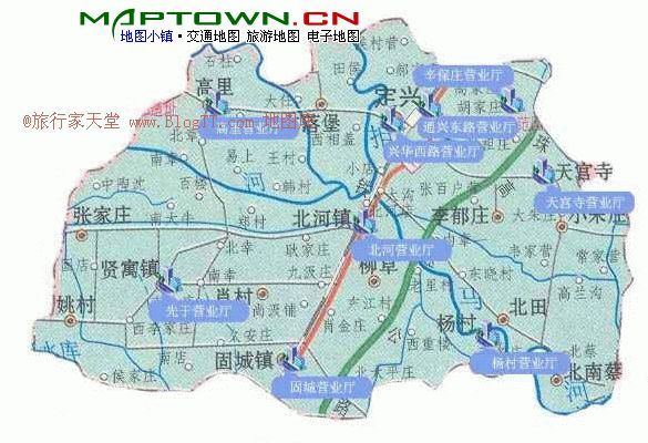 定兴县行政地图