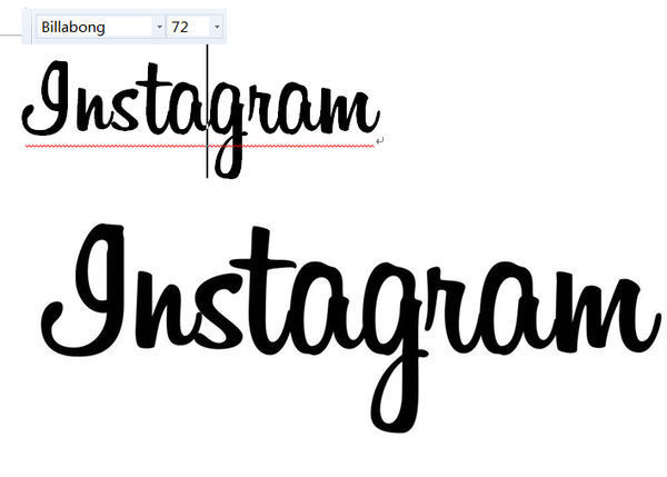 instagram的logo字体是什么,我要做杂志,想看看