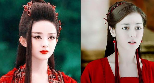 迪丽热巴的凤九妆,赵丽颖的妖神妆,都不及她的一半美