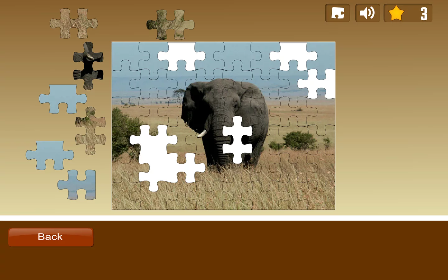 Elephant Jigsaw Puzzle截图3